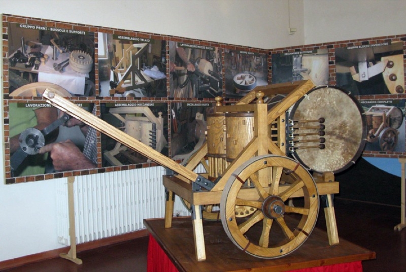 Tamburo meccanico di Leonardo da Vinci (ricostruzione, 1495)